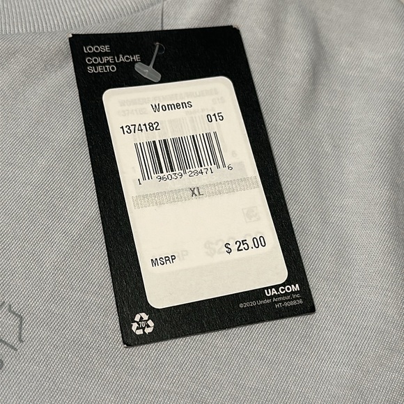 Under Armour Ladies Gray Tee, NWT’s, Size XL - Picture 4 of 7
